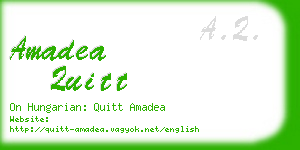 amadea quitt business card